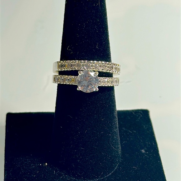 Charter Club Jewelry - Charter Club Silver Plated Cubic Zirconia Ring Set